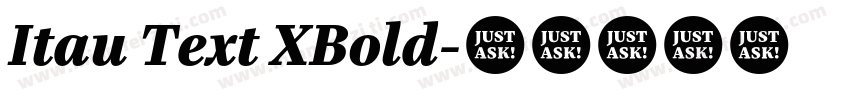 Itau Text XBold字体转换